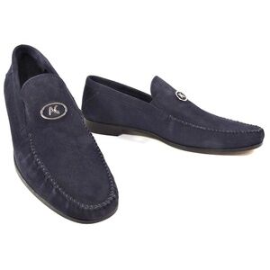 ALBERTO CICCIOLI 🇮🇹 MEN'S NAVY BLUE SUEDE COMFORT SUMMER LOAFERS